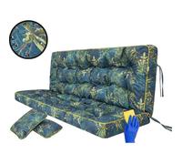 Coussin pour palette, extérieur, balancelle, banc de jardin, avec dossier. Imperméable et de qualité supérieure - XL -180CM