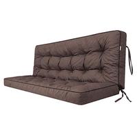 Coussin pour palette, extérieur, balancelle, banc de jardin, avec dossier. Imperméable et de qualité supérieure - XL, largeur d'assise : 180 cm