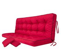 Coussin pour palette, extérieur, balancelle, banc de jardin, avec dossier. Imperméable et de qualité supérieure - XL, largeur d'assise : 180 cm