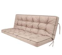 Coussin pour palette, extérieur, balancelle, banc de jardin, avec dossier. Imperméable et de qualité supérieure - XL, largeur d'assise : 180 cm