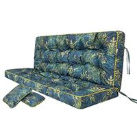 Coussin pour palette, extérieur, balancelle, banc de jardin, avec dossier. Imperméable et de qualité supérieure - XL, largeur d'assise : 180 cm