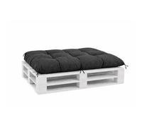 Coussin pour palettes VBChome pour palettes Euro, mobilier, support de palette, jardin, balcon, 12 couleurs, rembourrage en flocons de mousse, couleur graphite, coussin d'assise 120 x 80 cm
