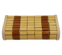 Coussin pour sauna et cabine infrarouge - En bambou, moelleux et confortable - Dimensions : 34,5 x 20 x 9 cm