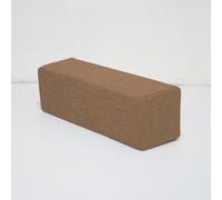 Coussin pour tête de lit, accoudoir de canapé, coussin de lit avec housse amovible pour lire et se détendre, extension de matelas (60 x 20 x 20 cm, marron)