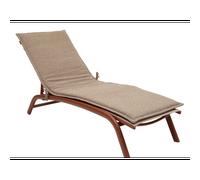 Coussin pour transat 190 x 60 cm solfia café - hespéride