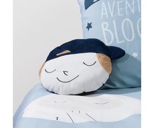 Coussin range pyjama Blogueur Les Ateliers du Linge 30 X 40 BLEU