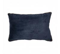 Coussin rectangulaire déhoussable 40x60 cm Velours de Coton Bianca Minuit