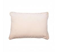 Coussin rectangulaire déhoussable 40x60 cm Velours de Coton Bianca Naturel