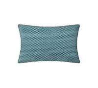 Atmosphera - Coussin - Motifs Otto - Coton - Bleu Canard - 30x50 cm