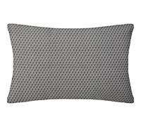 Coussin rectangulaire en coton à motif Otto - 30 x 50 - Gris