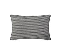 Atmosphera – Coussin rectangulaire à motif Otto – Coton – Gris – 30 x 50 cm