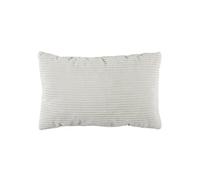 Coussin Rectangulaire Flanelle Côtelée 30x50cm, Doux et Lavable en Machine - WILUS - ALTOBUY Blanc G