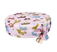Coussin Rehaussant Rond 1 Pièce pour Chaise, Garçon et Filles, Rose | Housse Amovible Lavable, Base Antidérapante à Double Sangles Réglables, pour Salle à Manger et Maison