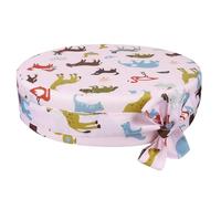 Coussin Rehausseur de Chaise Bébé Rond, Motif Animal Rose | Confort D’assise, Séchage Rapide, Nettoyage Facile, Coton et Mousse, pour Garçon et Filles