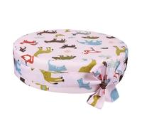 Coussin Rehausseur de Chaise Ronde Rose, pour Garçon et Filles, 1 Pièce | Coton et Mousse, Lavable, Antidérapant, Séchage Facile, Rangement Pratique, pour Chaise de Salle à Manger