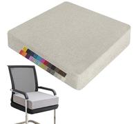 Coussin rehausseur pour canapé 30 x 30 x 10 cm, carré, Lin, garnissage en Mousse Haute densité, antidérapant, Housse Lavable zippée