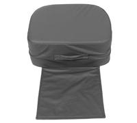Coussin Rehausseur pour Coupe de Cheveux Garçon Fille, PU Gris 40x30x17 CM | Déhoussable, Surface Imperméable et Antitache, Poignée Intégrée, Mousse Épaisse, Salon et Barbershop