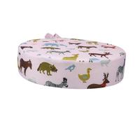 Coussin Rehausseur Rond pour Chaise Bébé, Rose, 1 Pièce | Facile à Nettoyer, Coton et Éponge, Antidérapant, pour Chaise de Salle à Manger, Rangement Simple