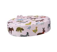 Coussin Rehausseur Rond Rose pour Chaise, Garçon et Filles Coton et Éponge | Siège Portable 1 Pièce, Antidérapant, Confort D’assise et Séchage Facile, pour Chaise de Salle à Manger