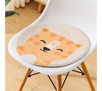 Coussin rond en peluche Unyqoos® de 30 x 30 cm, avec un motif mignon de personnage de dessin animé, lavable, pour enfants et adultes, idéal pour le salon, la voiture ou la salle de classe