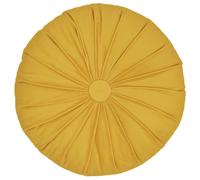 Coussin rond en polyester 40x40 cm collection INAYA jaune