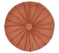 Coussin rond en polyester 40x40 cm collection INAYA rouge ocre