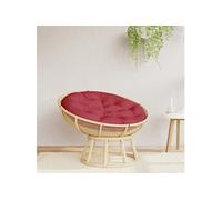 vidaXL Coussin rond rembourré antidérapant Ø 100 x 11 cm Tissu Oxford Rouge bordeaux
