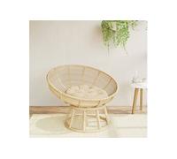 vidaXL Coussin rond - Galette de chaise antidérapante rembourrée, tissu Oxford Beige Ø 60 x 11 cm