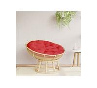 Coussin Rond, Galette de Chaise Antidérapante, Coussin Rembourré, Décoration Jardin Terrasse Patio Extérieur, Rouge Ø 100 x11 cm Tissu Oxford