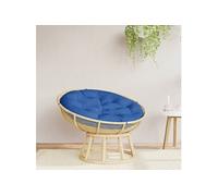 vidaXL Coussin Rond, Galette de Chaise Antidérapante, Coussin Rembourré, Décoration Jardin Terrasse Patio Extérieur, Bleu Royal Ø 100 x11 cm Tissu Oxford Bleu G