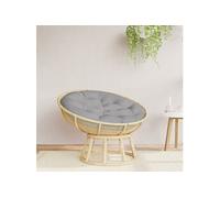 Coussin Rond, Galette de Chaise Antidérapante, Coussin Rembourré, Décoration Jardin Terrasse Patio Extérieur, Gris Ø 100 x11 cm Tissu Oxford