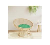 vidaXL Coussin Rond, Galette de Chaise Antidérapante, Coussin Rembourré, Décoration Jardin Terrasse Patio Extérieur, Vert Ø 60 x11 cm Tissu Oxford