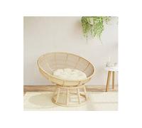 vidaXL Coussin Rond, Galette de Chaise Antidérapante, Coussin Rembourré, Décoration Jardin Terrasse Patio Extérieur, Crème Ø 60 x11 cm Tissu Oxford