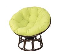 Coussin Rond papasan à Liens Toutes Saisons Confort pour Fauteuil détente Maison,Vert Clair,70 cm / 27 Pouces