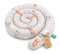 Coussin serpentin XXL 300 cm - bordure de lit, coussin d’allaitement décoratif, protection de lit, fait main, Oursons