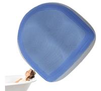 Coussin Siège Spa Gonflable avec 4 Ventouses Antidérapantes, Rehausseur Bain Bouillonnant en PVC, Coussin De Baignoires Confortable Pliable Et Léger, Noir/Gris