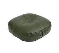 Coussin Sol Carré Rembourré , Vert Vintage , Côté 50 Cm × Hauteur 6 Cm | Polyvalent, Coussin Sol En Similicuir, Indéformable, pour Salon, angle Lecture