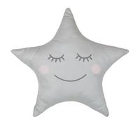 Coussin STELLA forme étoile 37x44 cm 100% polyester Gris