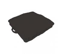 Coussin Tapissier En Coton 50x50x10 Cm Panama Anthracite, Par Soleil D'ocre