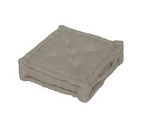 Coussin Tapissier En Coton 50x50x10 Cm Panama Lin, Par Soleil D'ocre