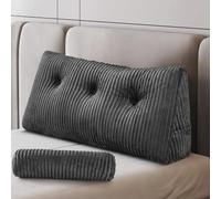 Coussin tête de lit triangulaire avec rouleau - soutien dorsal pour lit et canapé