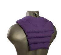 Coussin tour de cou compartimenté avec partie dorsale - violet - Coussin aux grains d'épeautre biologique - Coussin de nuque - Coussin chaud pour le dos