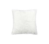 Coussin Ultra Doux 40x40cm Imitation Fourrure Blanche - FLUFFY -