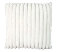 Coussin Ultra Doux Flanelle Côtelé 40x40cm Blanc Déhoussable - COSYHOME - ALTOBUY Blanc G