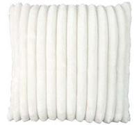 Coussin Ultra Doux Flanelle Côtelé 40x40cm Blanc Déhoussable - COSYHOME - ALTOBUY Blanc G