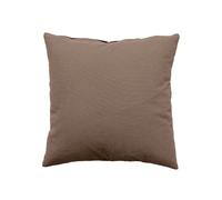 Coussin uni effet Bachette déhoussable - 40 x 40 cm - Marron