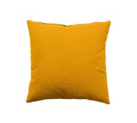 Coussin uni effet Bachette déhoussable - 40 x 40 cm - Moutarde