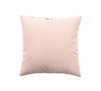 Coussin uni effet Bachette déhoussable - 40 x 40 cm - Rose