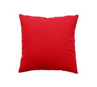Coussin uni effet Bachette déhoussable - 40 x 40 cm - Rouge
