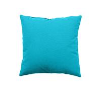 Coussin uni effet Bachette déhoussable - 40 x 40 cm - Turquoise